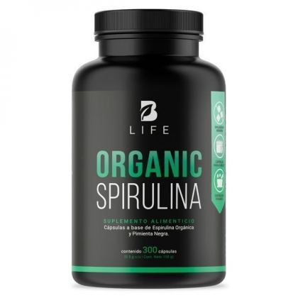 Espirulina Orgánica 300 cápsulas – B Life